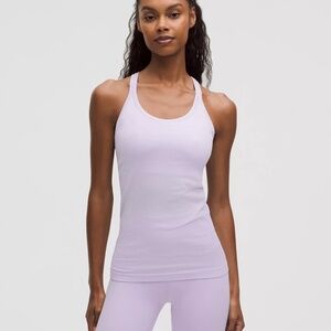 LULULEMON Ebb to Street Tank Top Light Support, B/C Cup-SIZE 10-Lavender